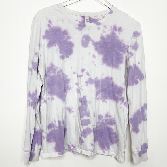 ZYIA Athletic Purple Hendrix Tie Dye Long Sleeve Tee L - Picture 1 of 5